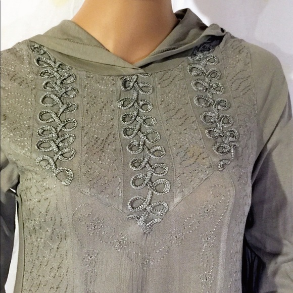 Free People Tops - FREE PEOPLE Boho Hoodie Tunic Top